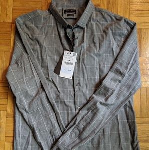 ZARA MAN Button Up NWT Large
